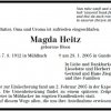 Bloos Magda 1912-2005 Todesanzeige